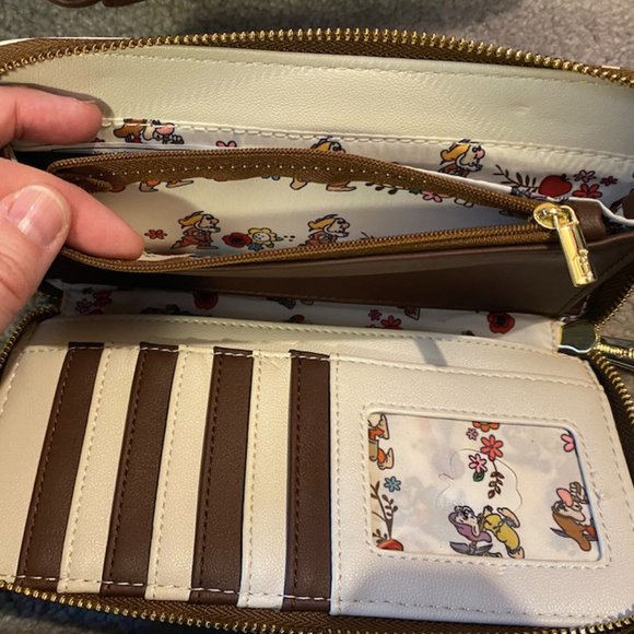 Loungefly Backpack and Matching Wallet SET Snow White and the Seven Dwarves EUC - Picture 5 of 5